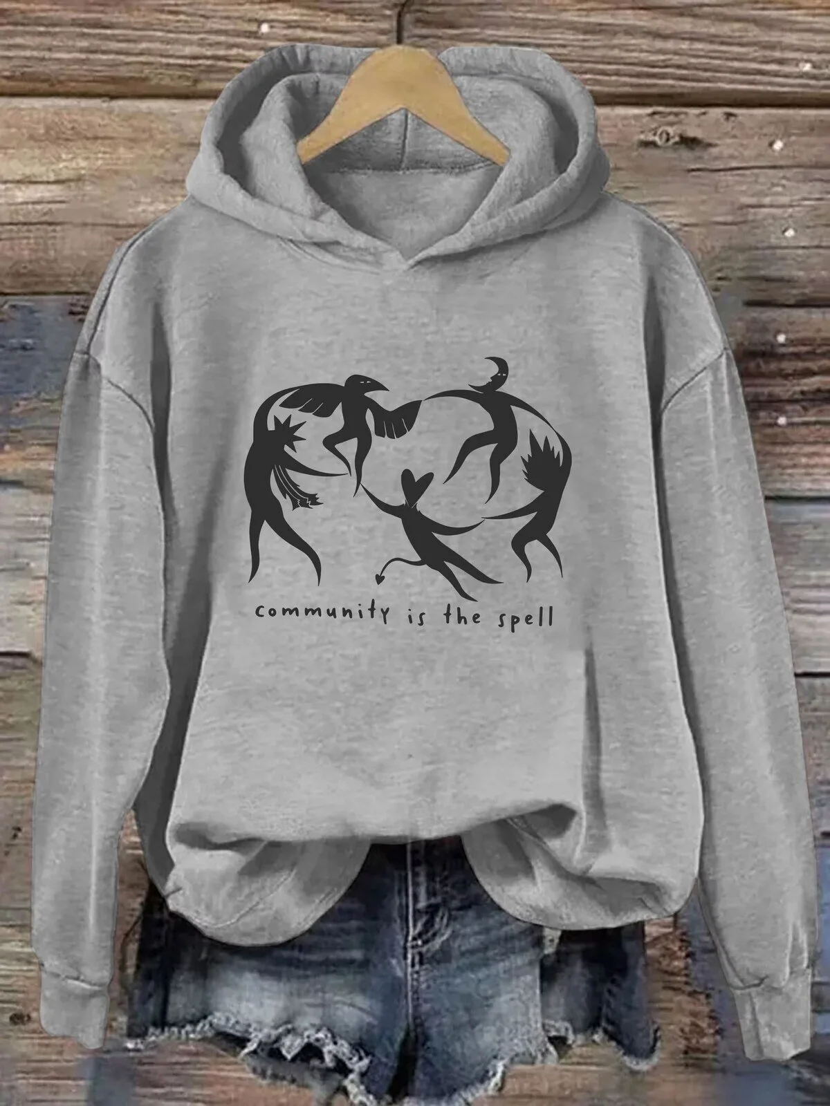 Community Is The Spell Folklore Dancing Figures Hoodie